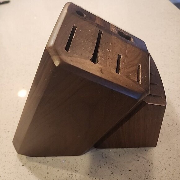 Cangshan Knife Block - 16 Slot Acacia Wood - Knife BLOCK ONLY - Picture 6 of 8